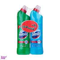 پک مایع سفیدکننده غلیظ سطوح دامستوس (Domestos) مدل Mountain Breeze و Eucalyptus Freshness مجموعه 2 عددی