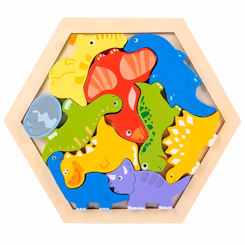 پازل کاتامینو چوبی طرح دایناسور کد P/42182/D