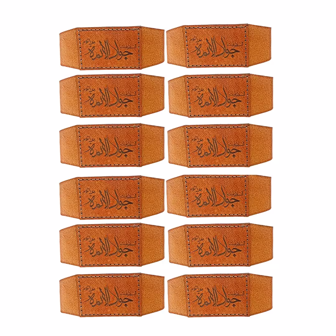 بازوبند  چرم  طبیعی  حکاکی شده 12عددی کد 005 ارسال رایگان 