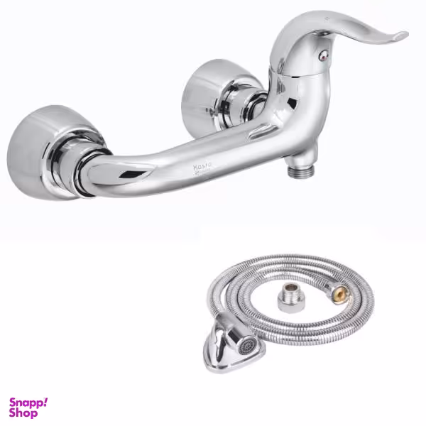 شیر سرویس بهداشتی کسری مدل کاسپین به همراه شلنگ توالت