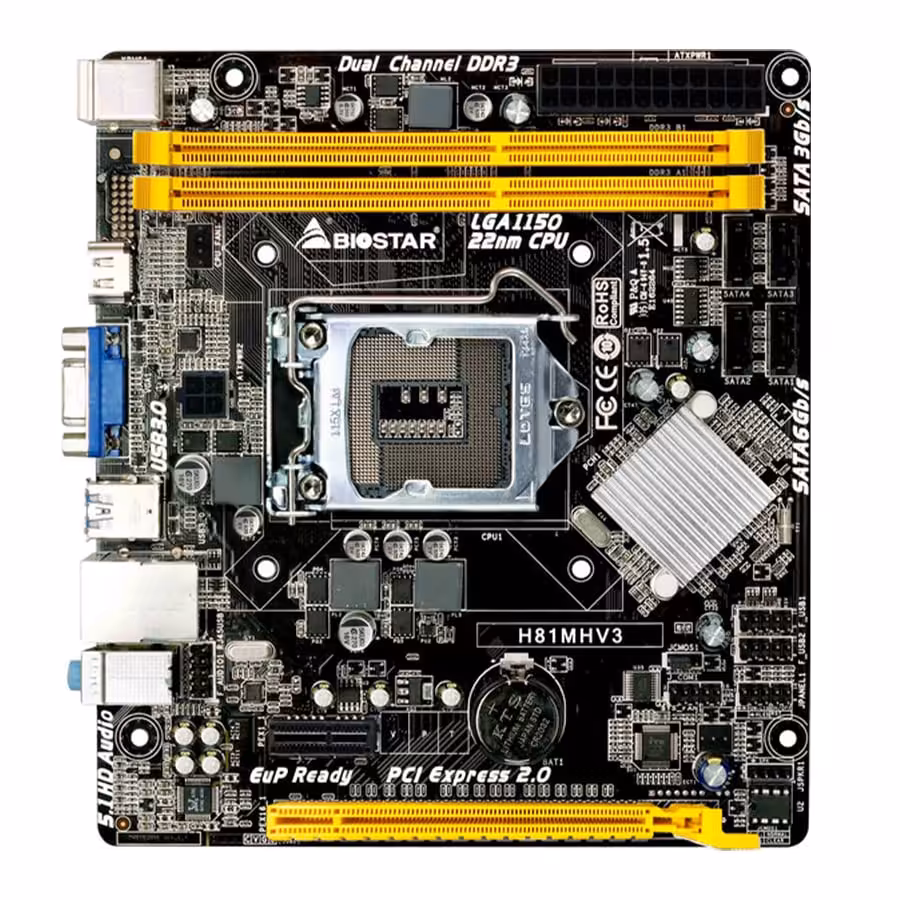 قیمت و خرید مادربرد بایوستار سوکت 1150 مدل H81MHV3 | یاس ارتباط