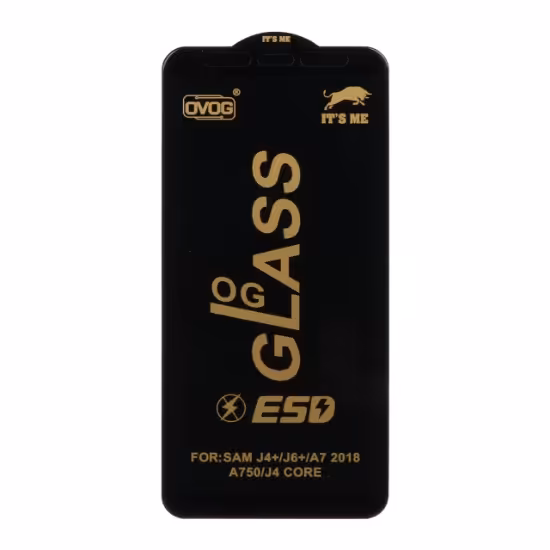 گلس گوشی Full Cover OG درجه یک برای Samsung A750 / J4 Plus / J6 Plus