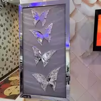 تابلو آینه کاری تماما کار دست  قاب آینه ای دور تراس پروفیل دار