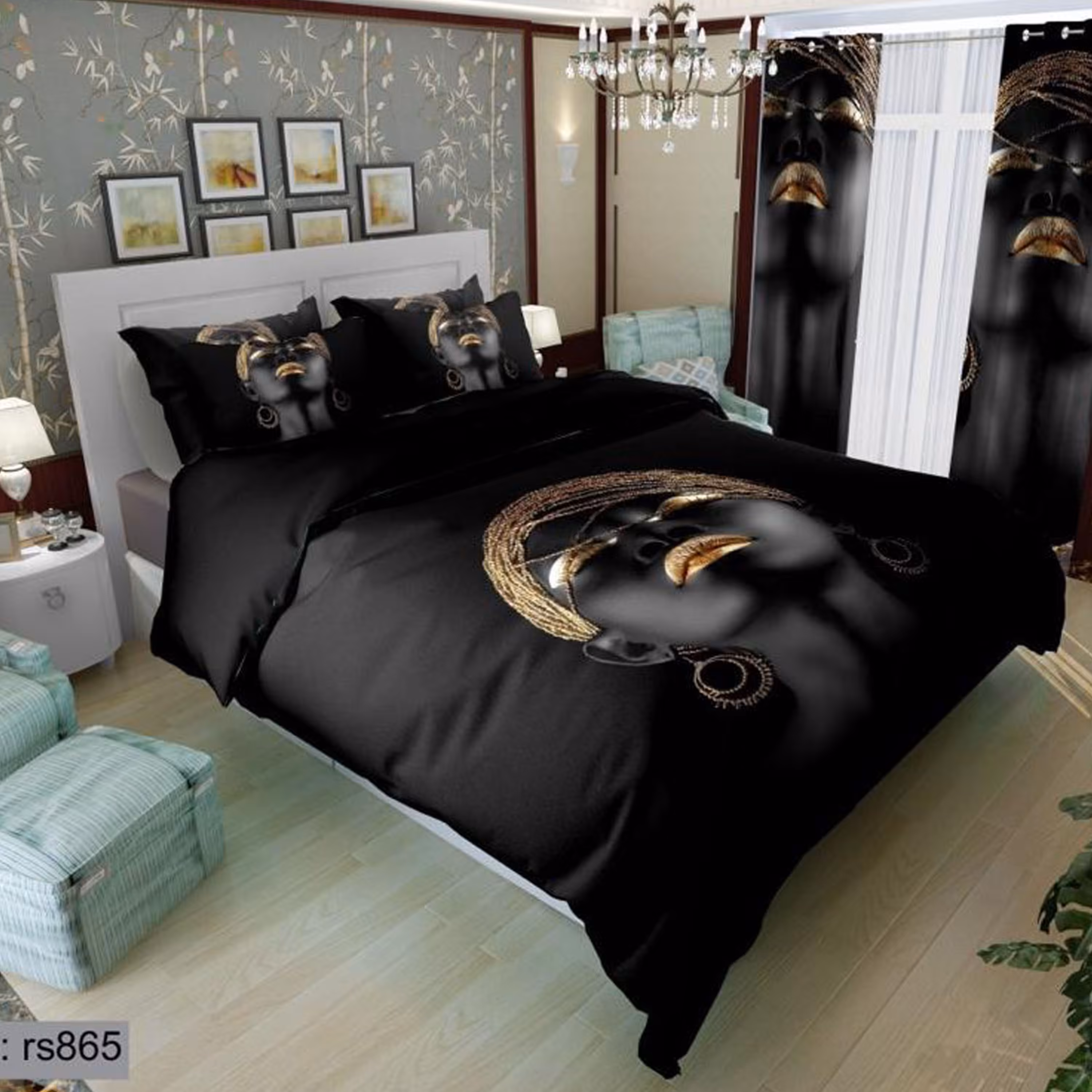 سرویس روتختی 2 نفره تنسل چاپی برندترک لند(Turk Land) rs 865