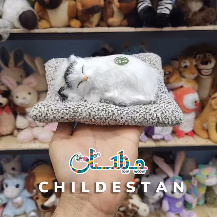 عروسک گربه موزیکال خوابیده کد 6