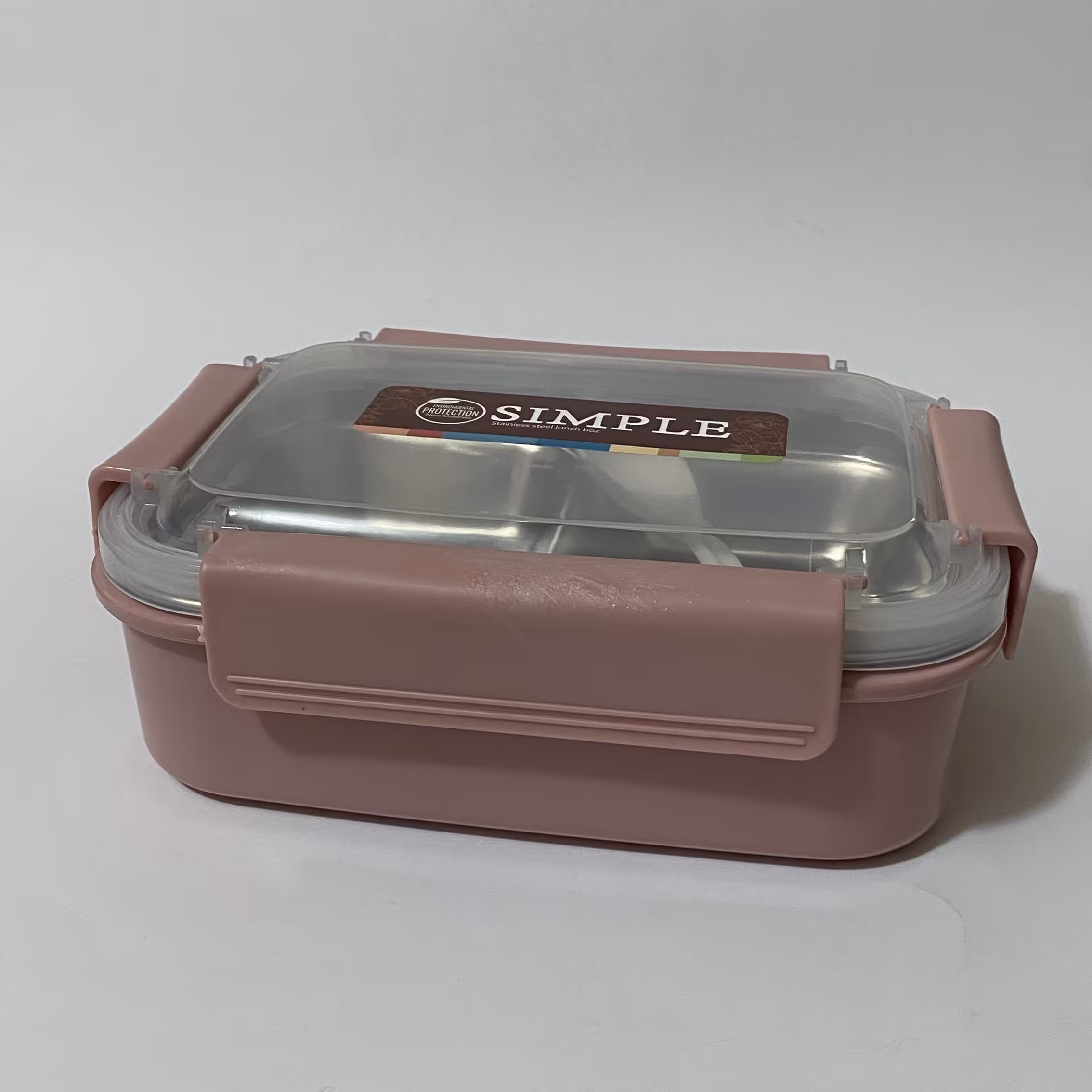 لانچ باکس مدل دو طبقه کد 2079 رنگ کالباسی