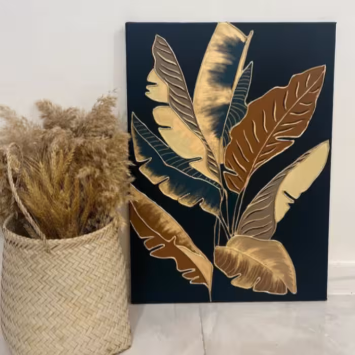 تابلو برگ برجسته ابعاد 60در90قابل اجرادرابعاد مختلف