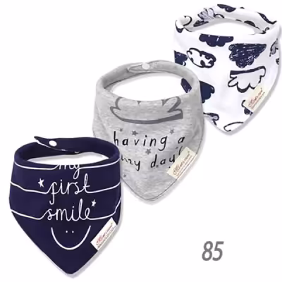 پیشبند و دستمال گردن نوزادی مدل Smile