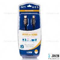 کابل اچ دی ام آی بافو BAFO HDMI Round Cable with Metal Shell Mesh 3m