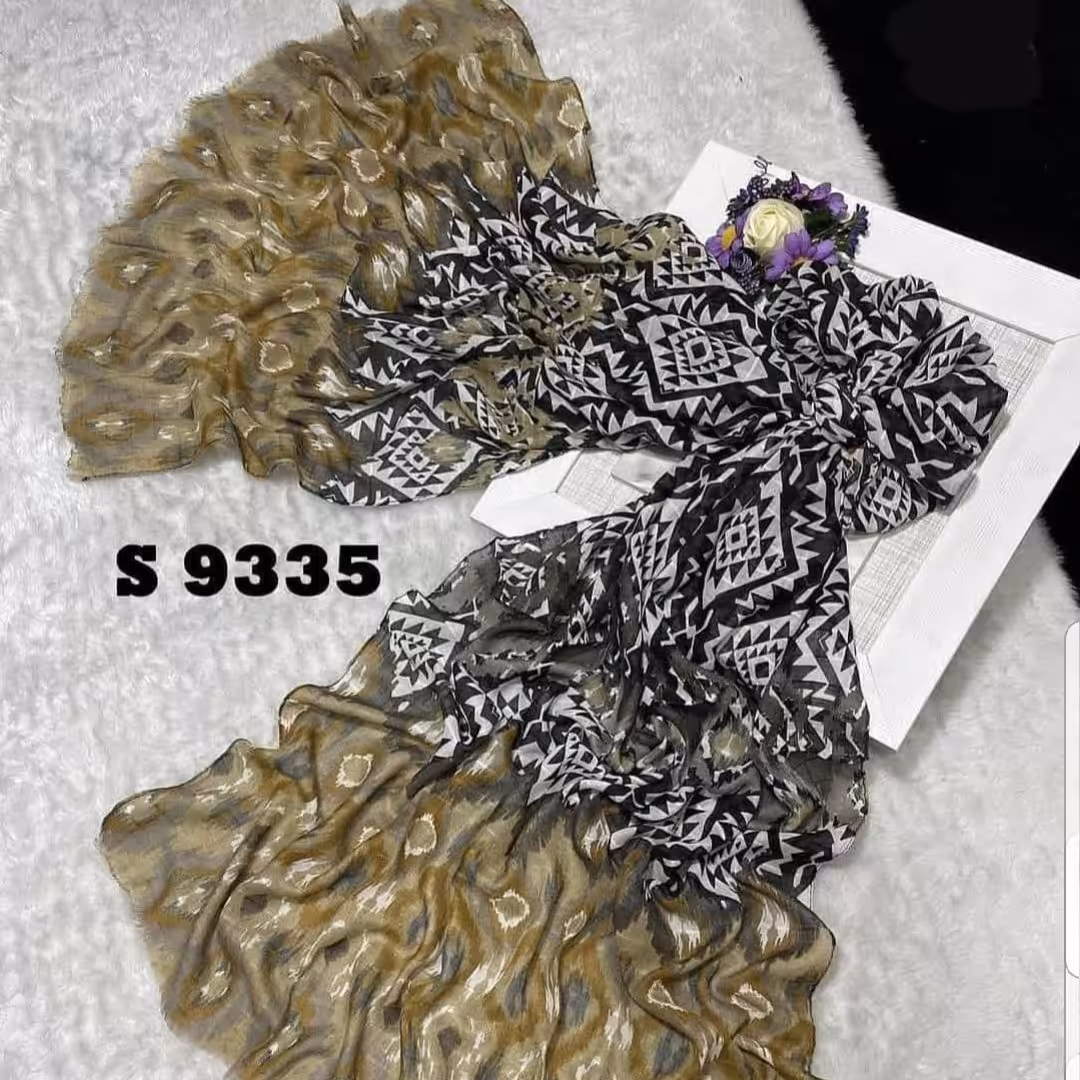 شال نخی طرح طاووس