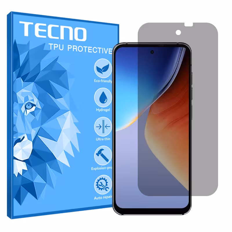 گلس بلک ویو A96 مدل هیدروژلی پرایوسی برند تکنو کد S