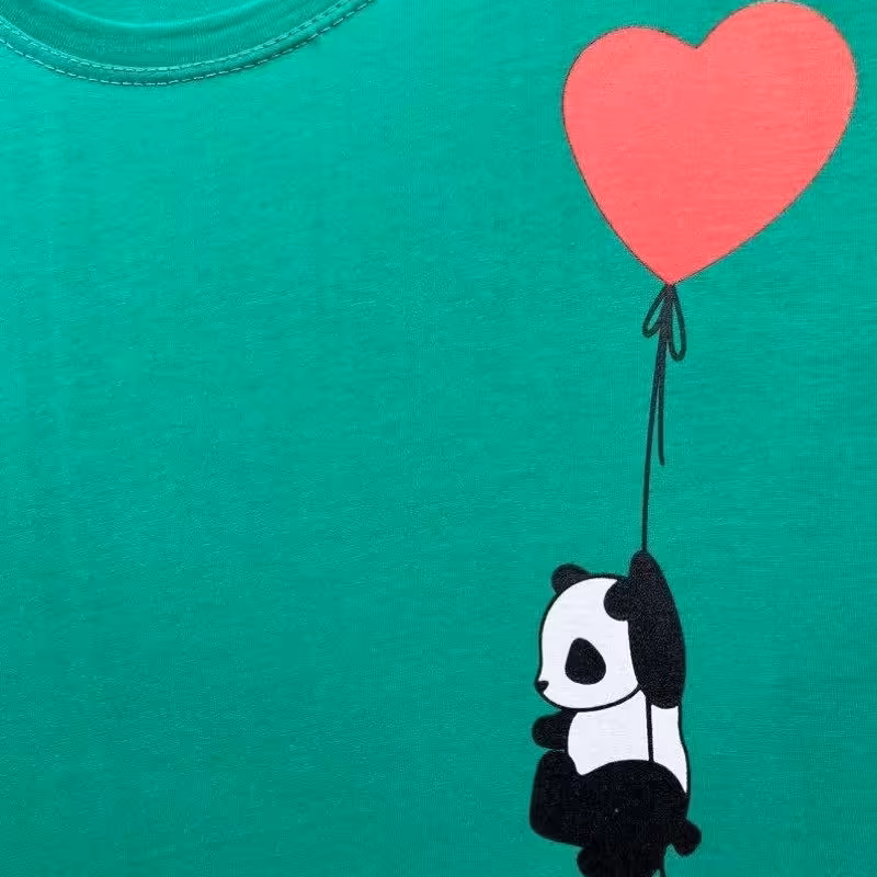 تیشرت دخترانه سوپر پنبه طرح پاندا