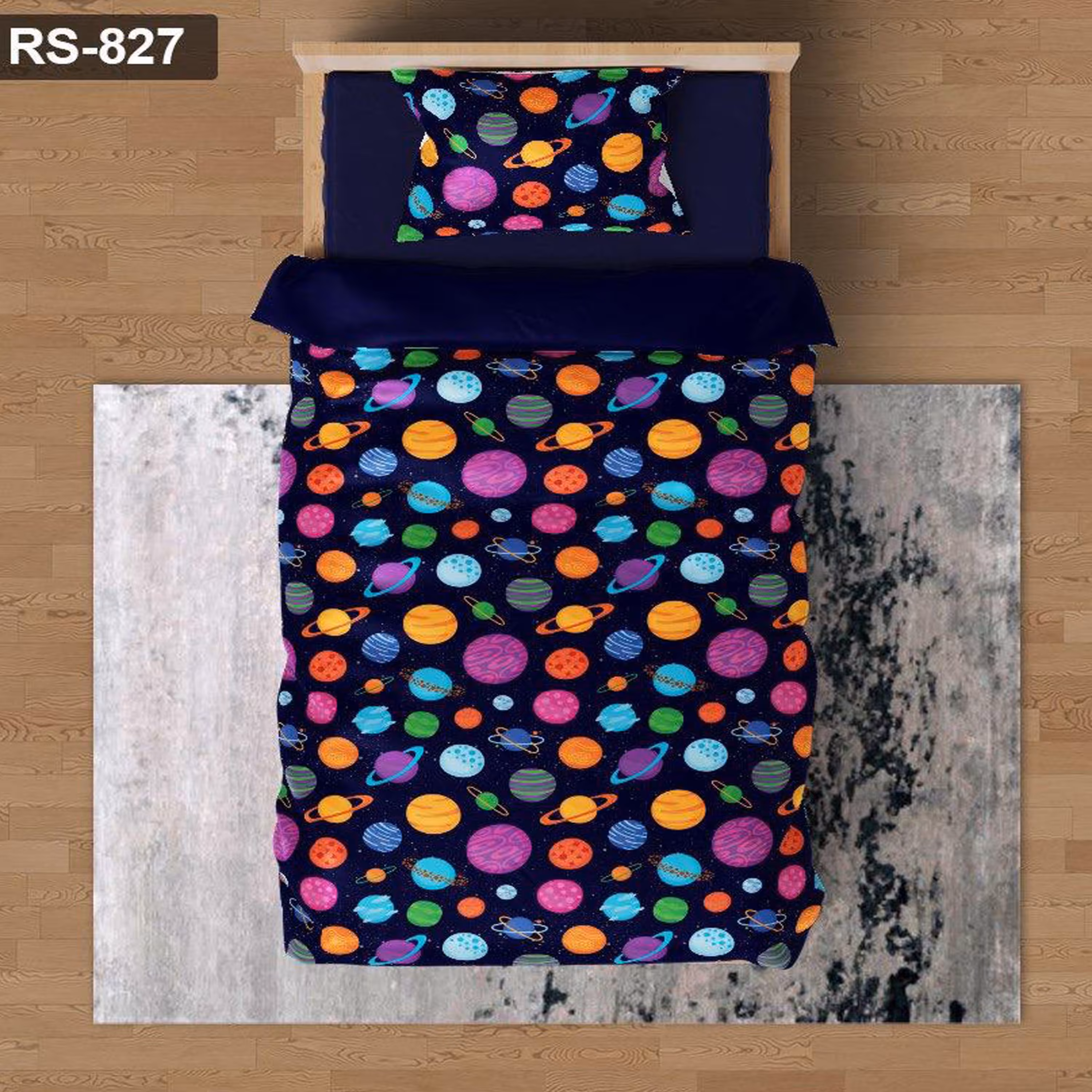 سرویس روتختی 1 نفره تنسل چاپی برندترک لند (Turk Land)  کد rs 827