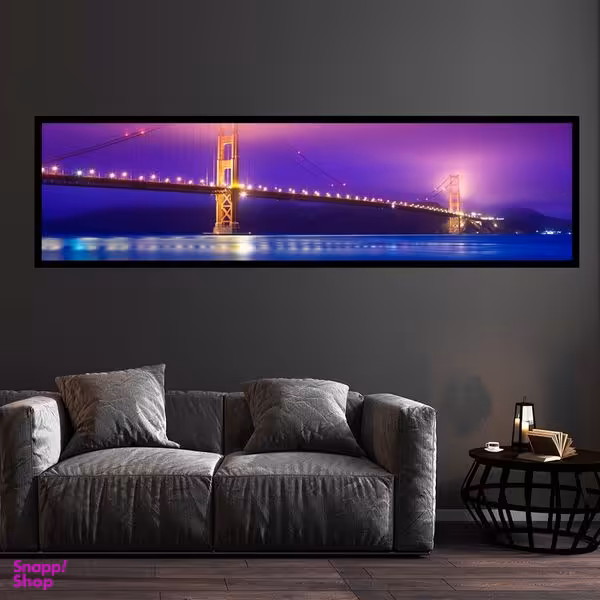 تابلو بکلیت طرح پل گلدن گیت مدل کشیده B-7451