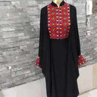 مانتوعبایی گندم باخرجکارسنتی پوشیده وشیک