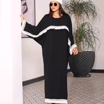 پانچو زنانه ابروبادی درجه یک مدل کفتان ریش دار