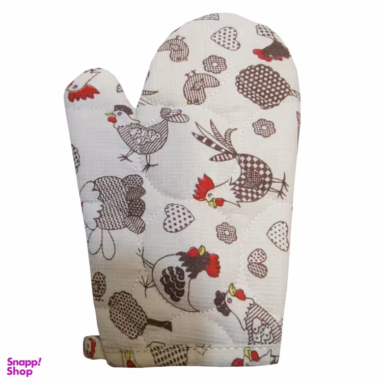 دستکش هوم اند لایف مدل آروشا طرح مرغ و خروس