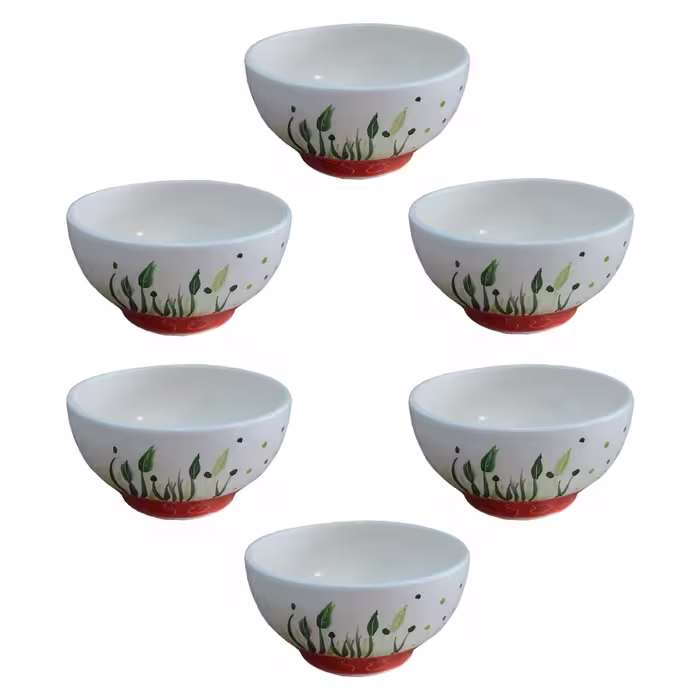 کاسه سرامیکی آبگوشت خوری کد KA2-2 بسته 6 عددی