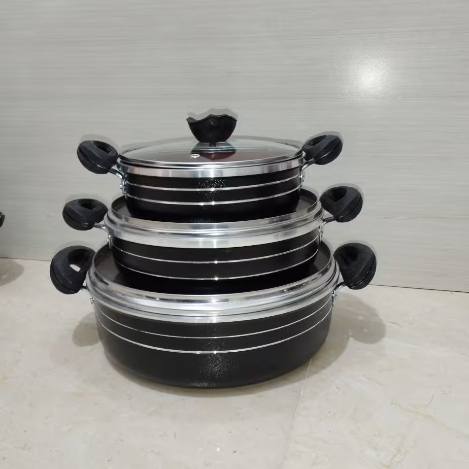 سرویس تابه 6 پارچه گرانیت آجری برند اسکاپ vip کیفیت عالی