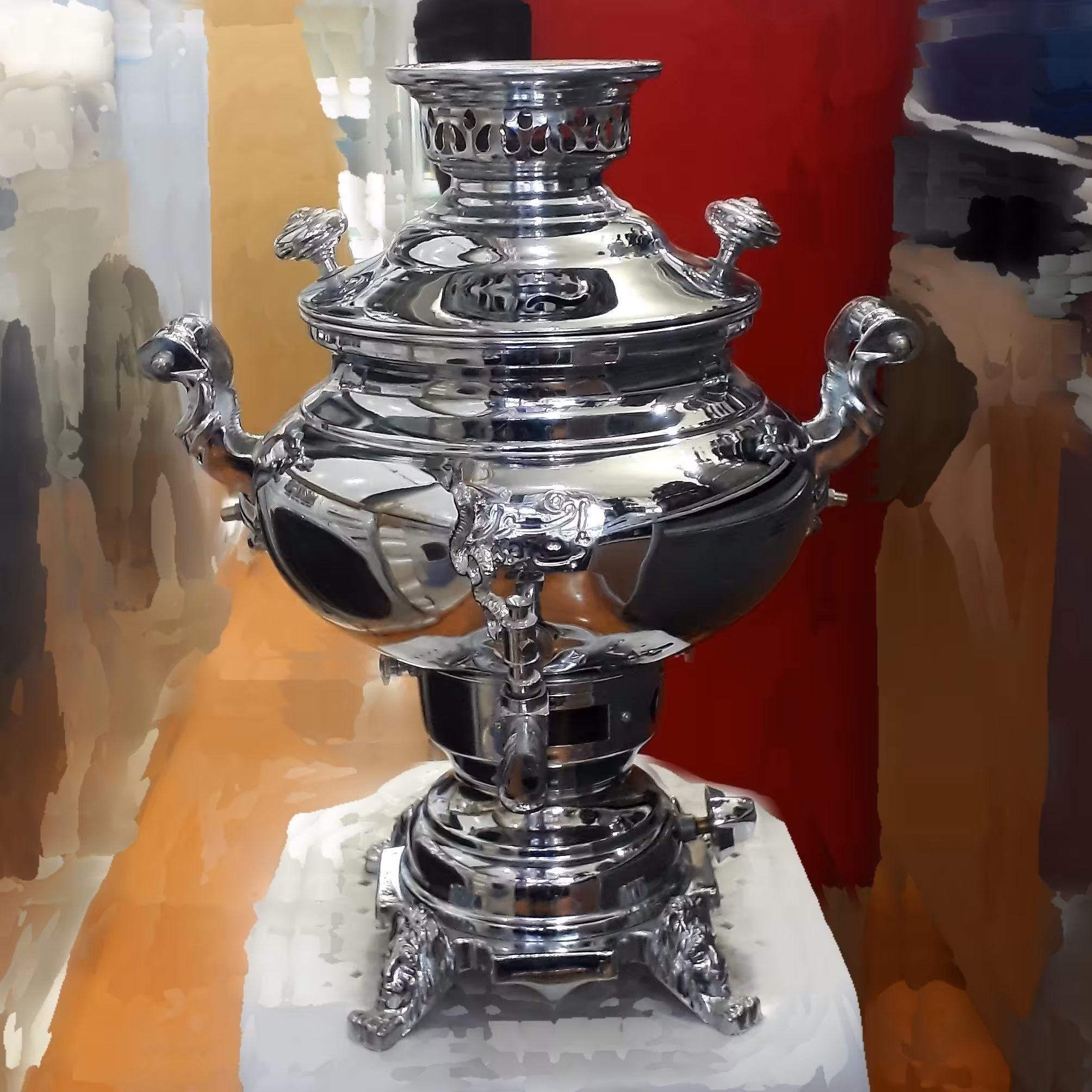 سماور تنوره دار افسون 6لیتری