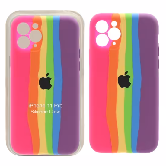 قاب گوشی سیلیکونی آبرنگی اورجینال محافظ لنزدار برای iPhone 11 Pro