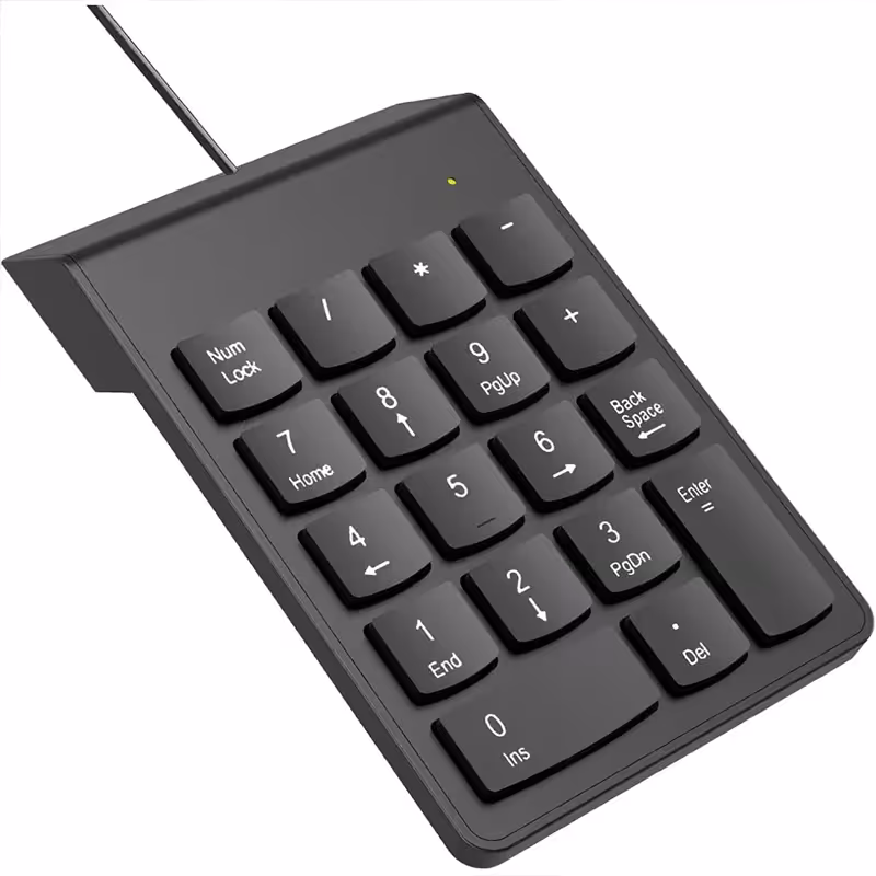 نامبر پد سیم دار مینی Mini Numeric Keypad | ژیوار مارکت - لپتاپ استوک، لوازم جانبی موبایل و کامپیوتر