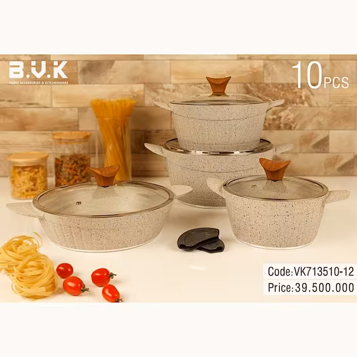 سرویس قابلمه 10 پارچه بی وی کی