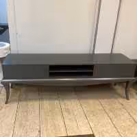 میز تلویزیون چوب طبیعی طوسی استار