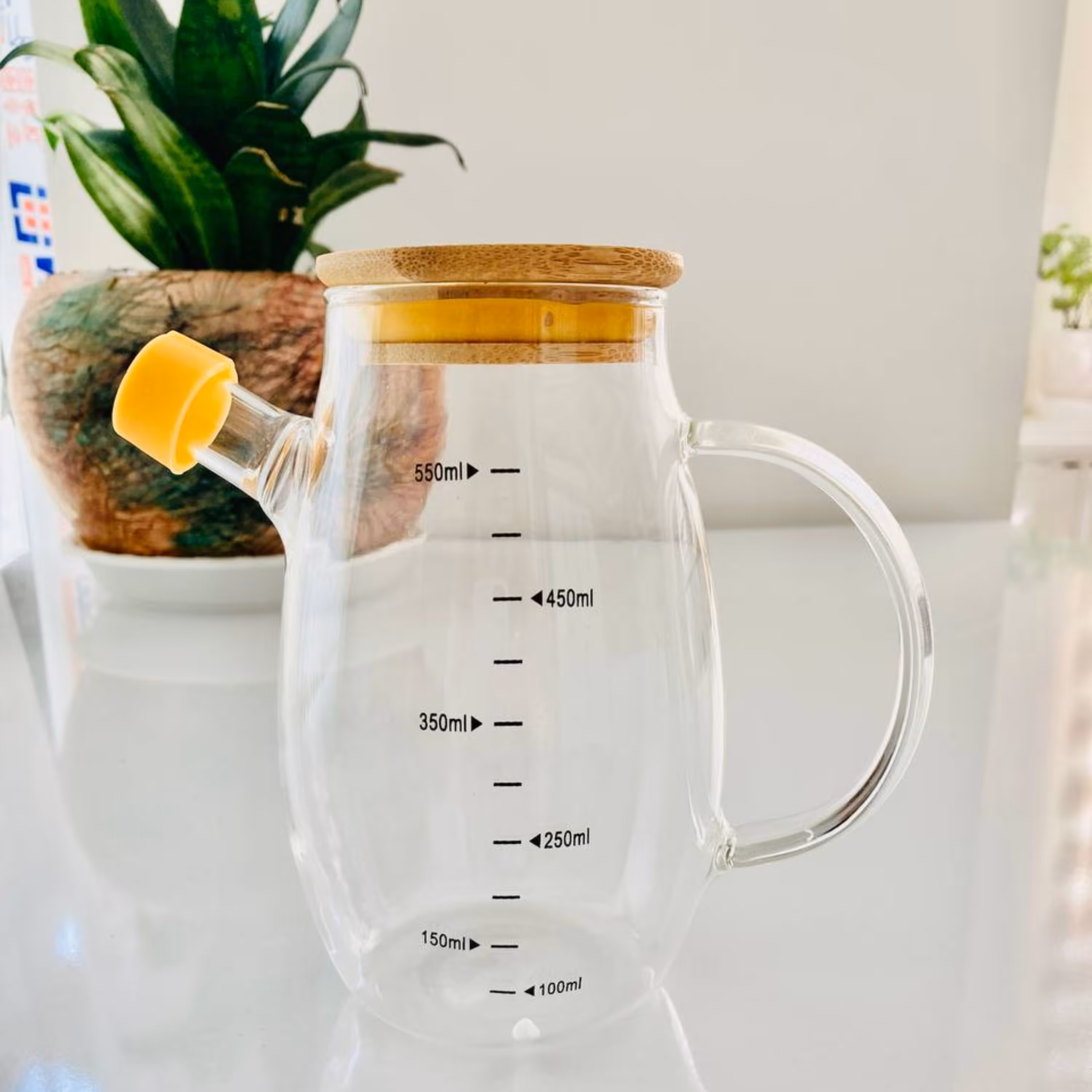 ظرف روغن ریز پیرکس بامبو گنجایش 550 میلی لیتر