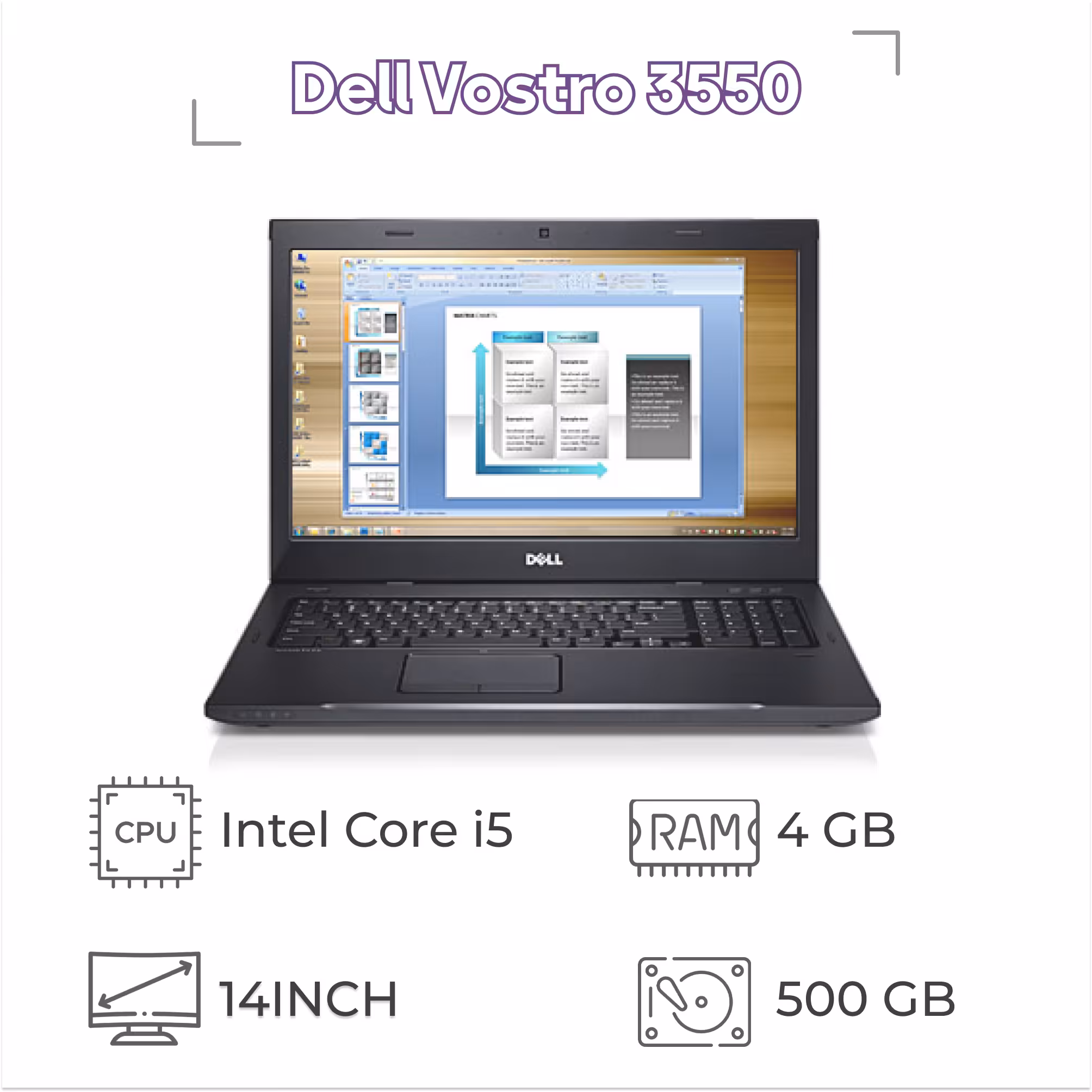 لپ تاپ 15 اینچی دل مدل Dell Vostro 3550