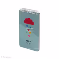 دفتر یادداشت فنری 100برگ 8×12 فانتزی P.P الیپون کد 265