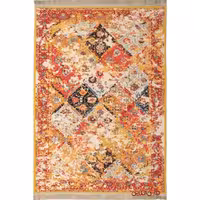 فرش ماشینی کلاریس کلکسیون کهنه نما کد  100634