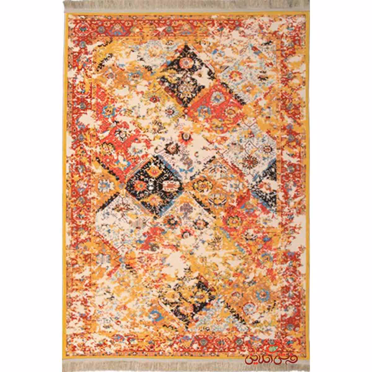 فرش ماشینی کلاریس کلکسیون کهنه نما کد 100634