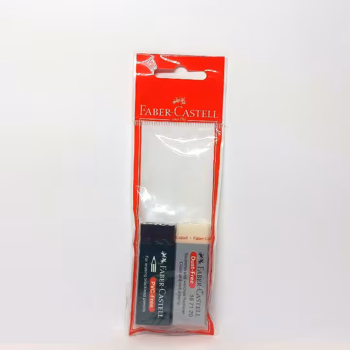 پاک کن فابرکستل پکیج 2 عددی سفید مشکی