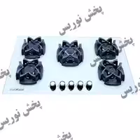 اجاق گاز صفحه ای شیشه ای سفید پرنس مدل PH02