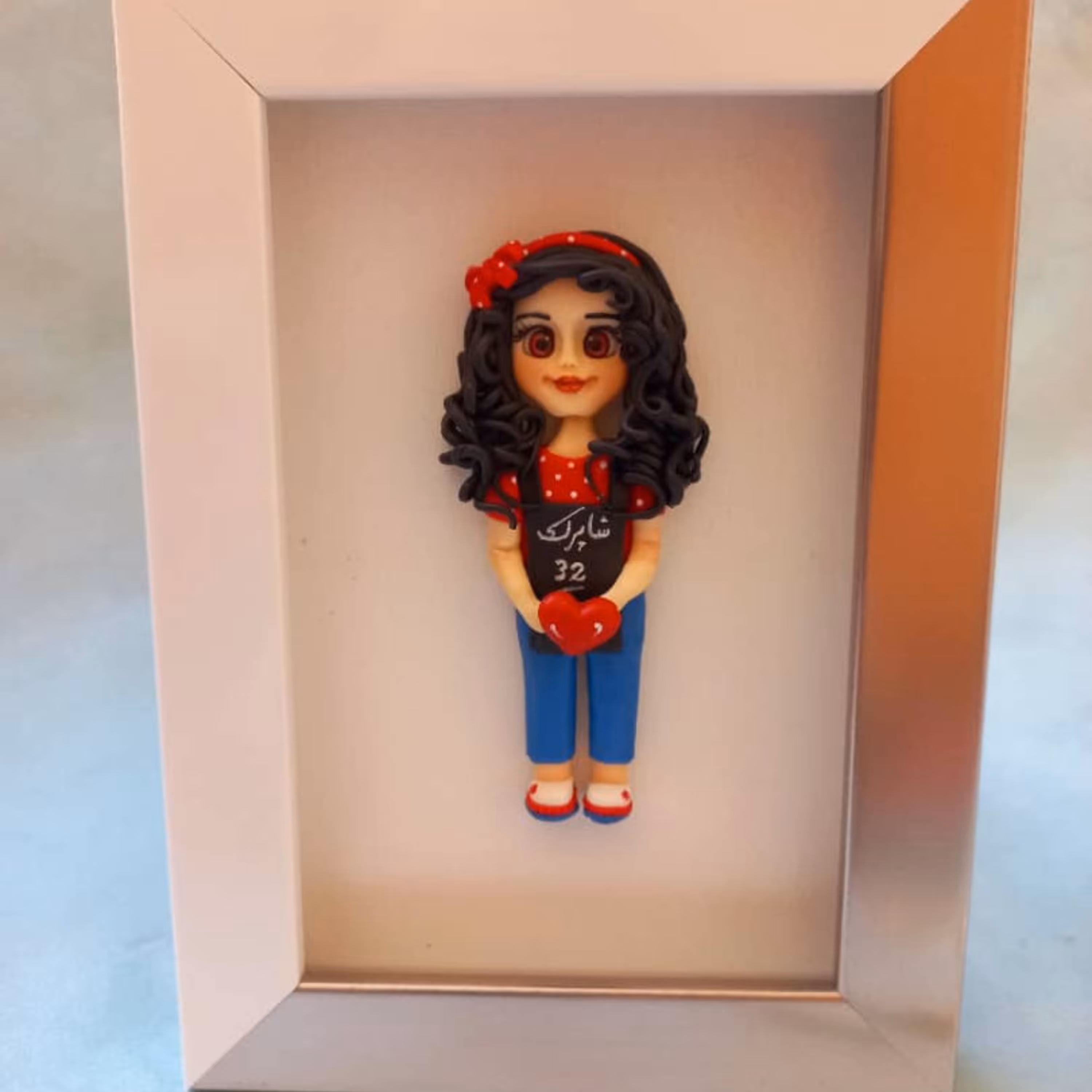 قاب عروسک دخترانه با خمیر ایتالیایی