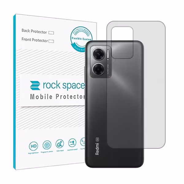 گلس محافظ پشت گوشی شیائومی Redmi 11 Prime 5G مدل نانو هیدروژل شفاف برند راک اسپیس کد23584S