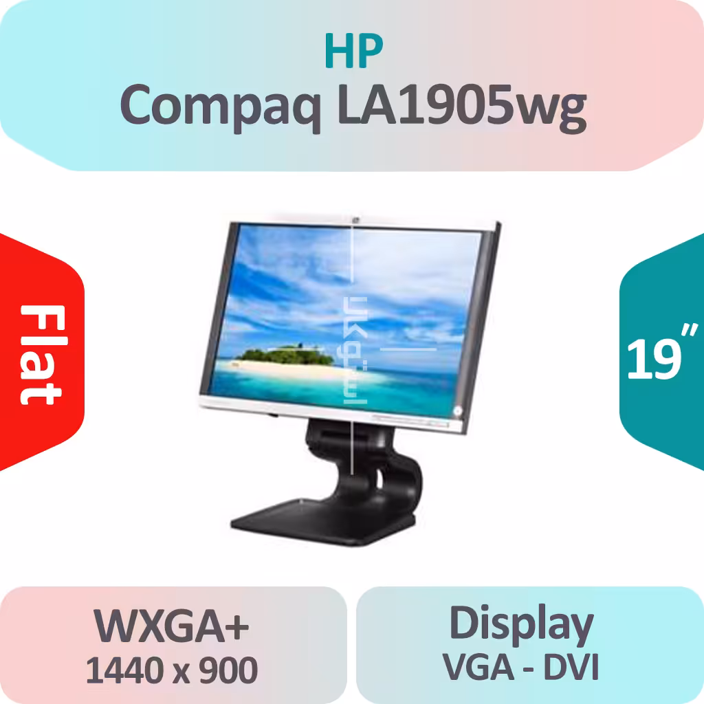 مانیتور استوک HP Compaq LA1905wg سایز 19 اینچ HD