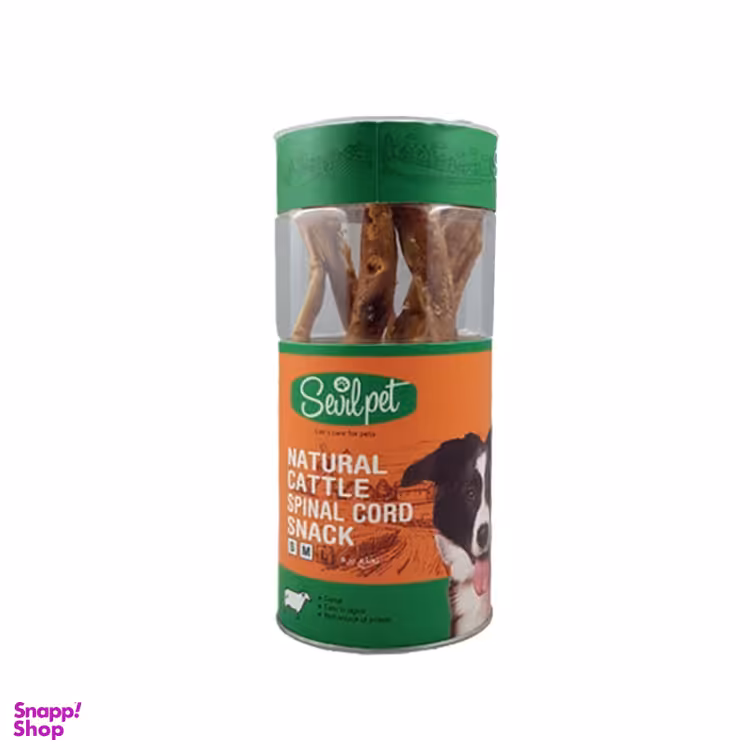 تشویقی سگ سویل پت مدل Natural Cattle Spinal Cord وزن 100 گرم