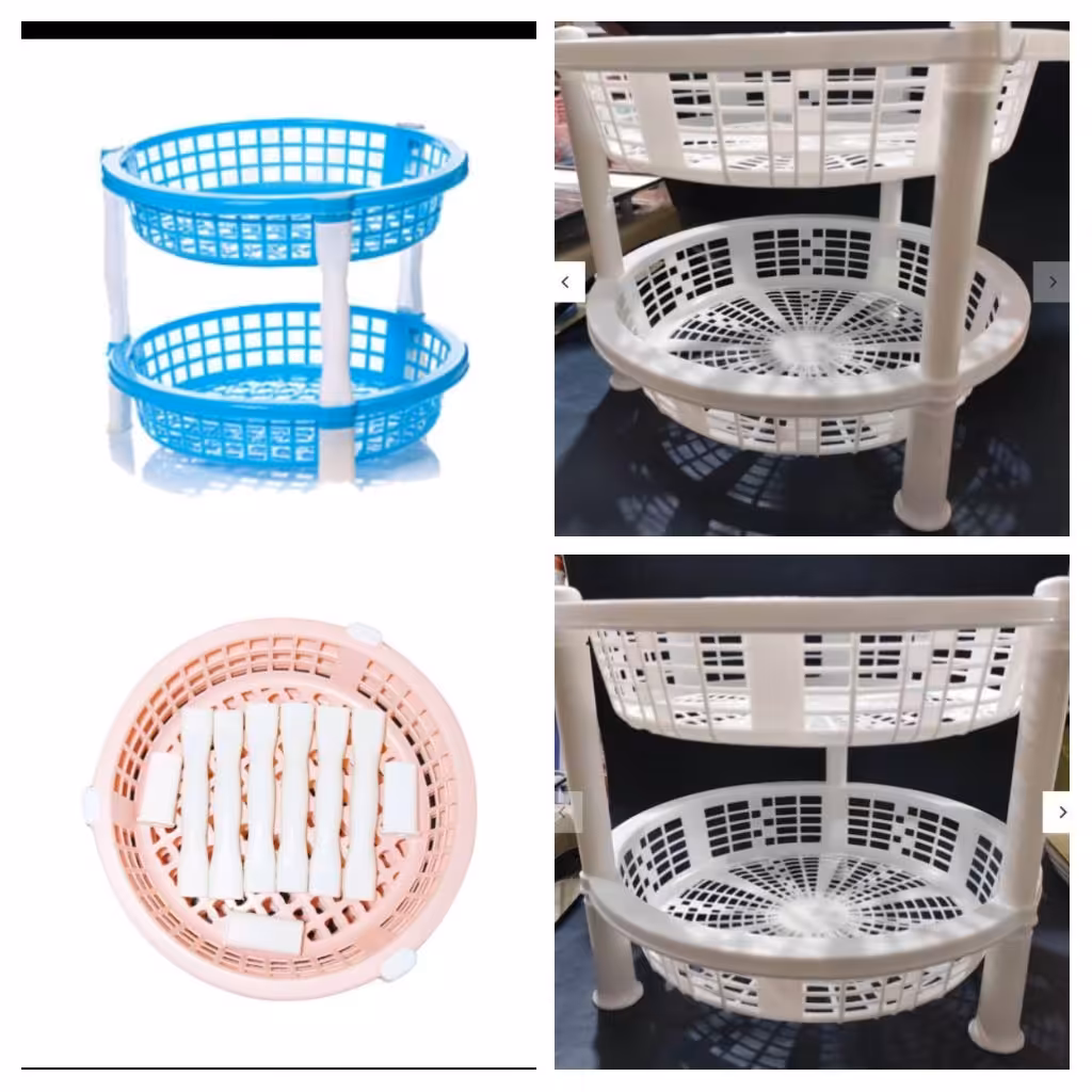 سبد سیب زمینی پیاز  پلاستیکی سه طبقه 