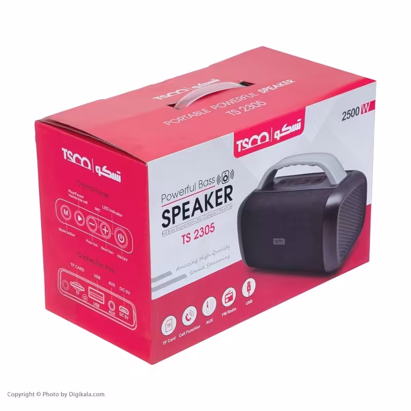 اسپیکر بلوتوثی قابل حمل تسکو مدل TS 2305