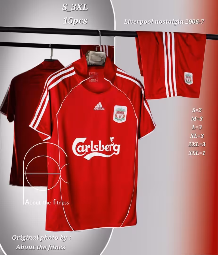 کیت اول لیورپول فصل 2007-2006 (پیراهن شورت) ورژن هواداری