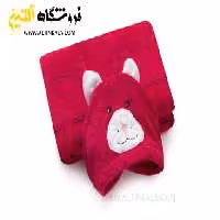حوله پالتویی کودک سلین طرح گربه سرخابی سایز 12-13