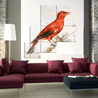 تابلو شاسی 10 تکه طرح پرنده کد 132 سایز 100x100 سانتیمتر