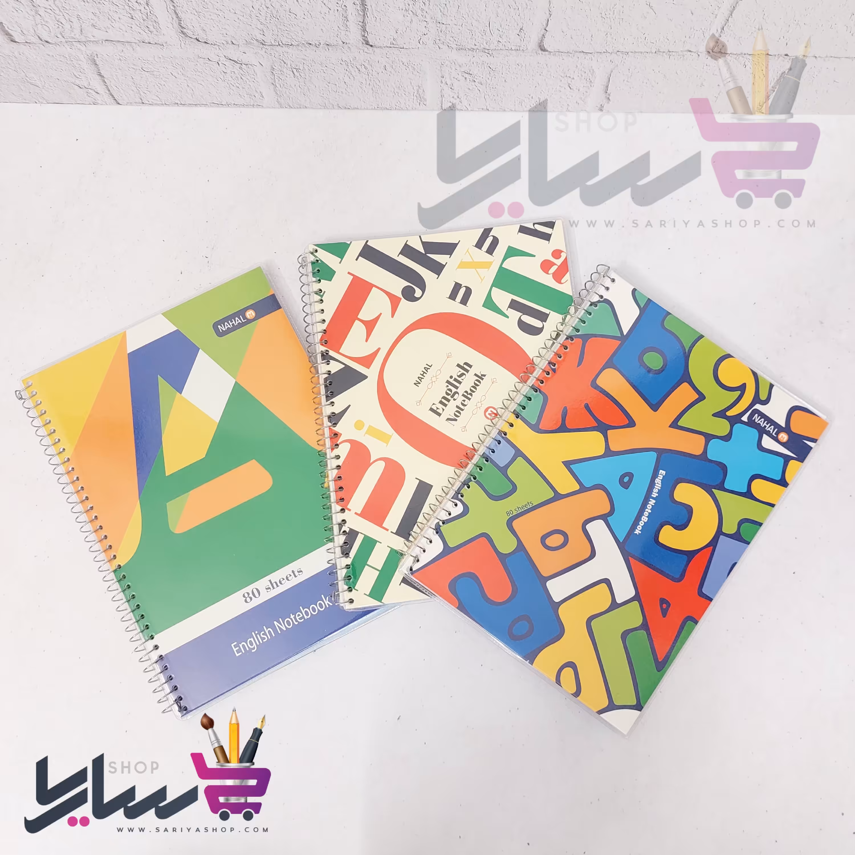 دفتر زبان دو خط طلقی سیمی نهال، 80 برگ