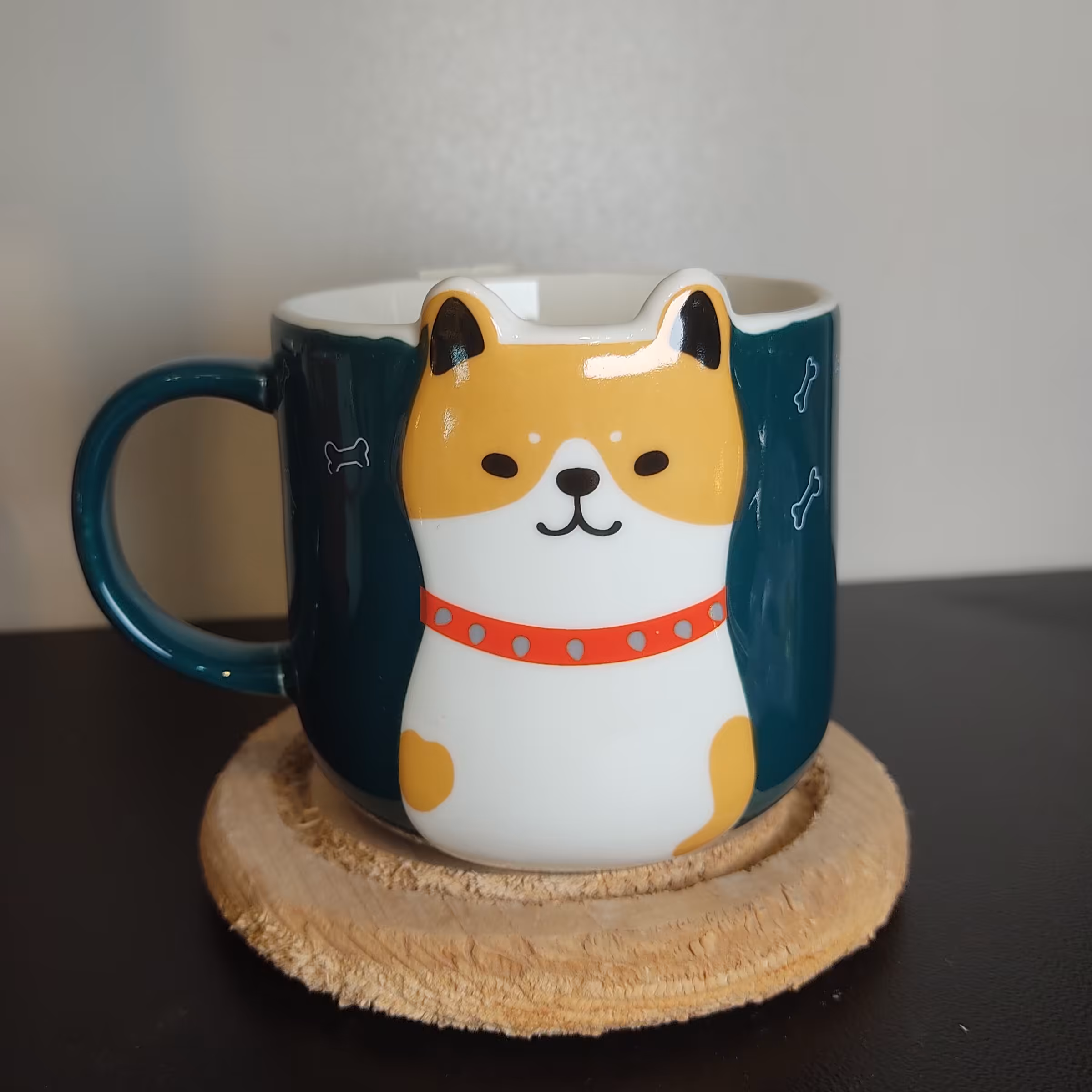 ماگ حیوانات گوش برجسته با طرح زمستانی، بدون درب در سه رنگ و طرح های پاندا، سگ  و گربه