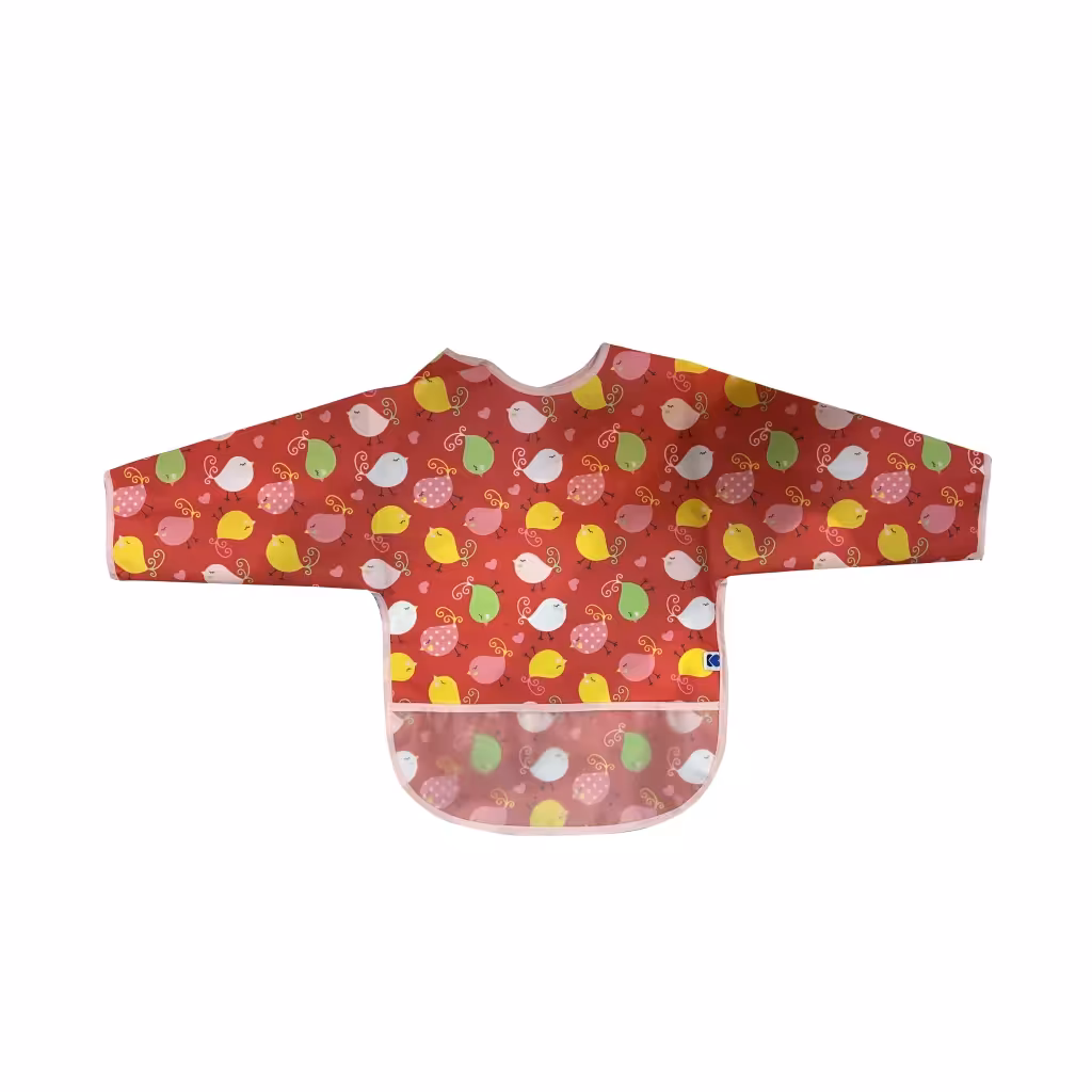 پیشبند مشمایی آستین دار نوزاد کیکابو Kikkaboo | سیسمونی بدو نی نی