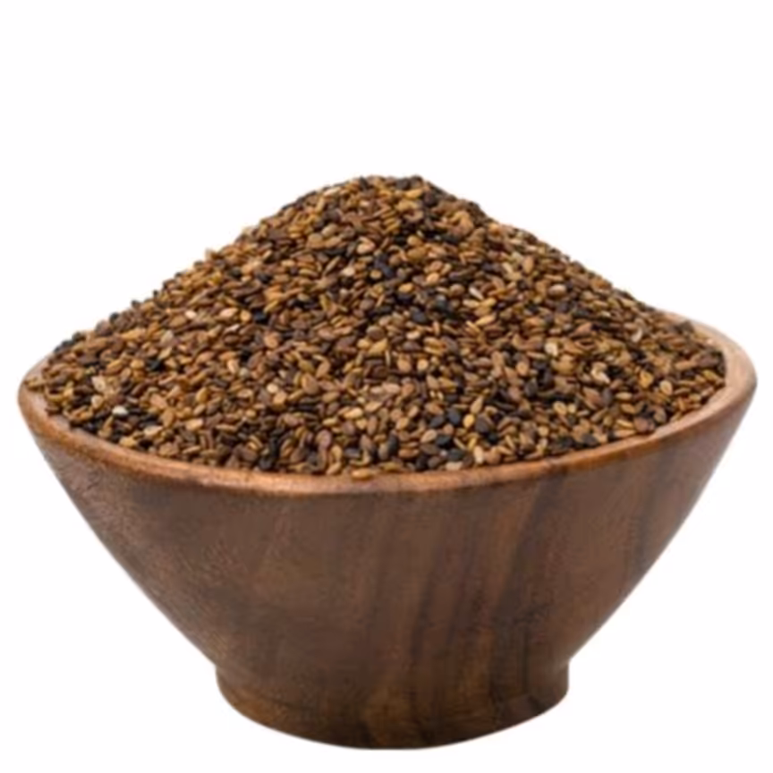 کنجد قهوه ای نیم کیلویی آرسکا