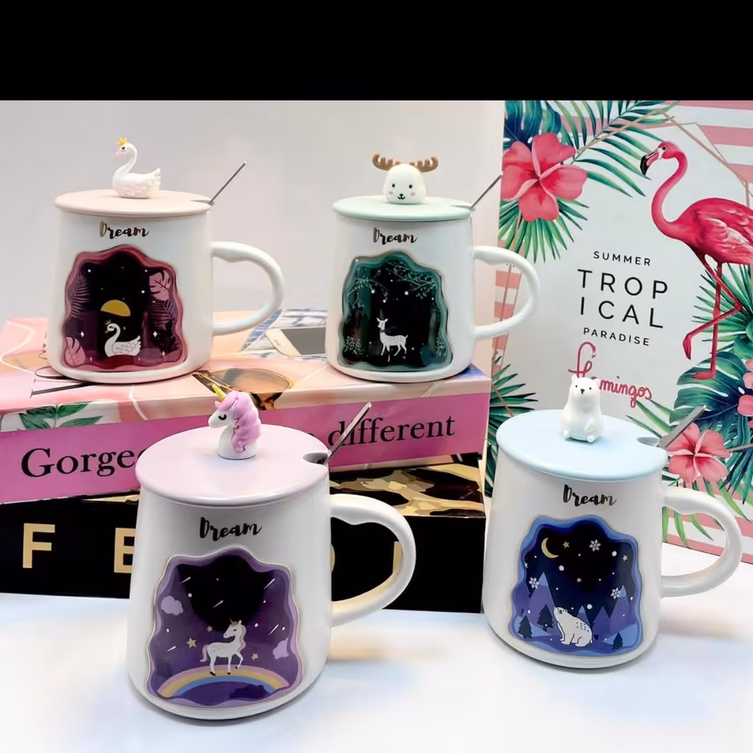 لیوان سرامیک چاپ دار Dream یک عددی کد پسرخاله با ارسال رایگان