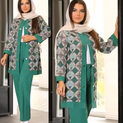 ست مانتو شلوار شیک لاوین 60697
